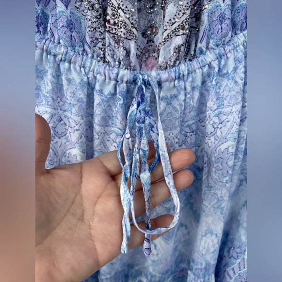 GEMS BY LORRAINE MAXI EMBELLISHED DRESS SIZE 8 - Picture 5 of 17